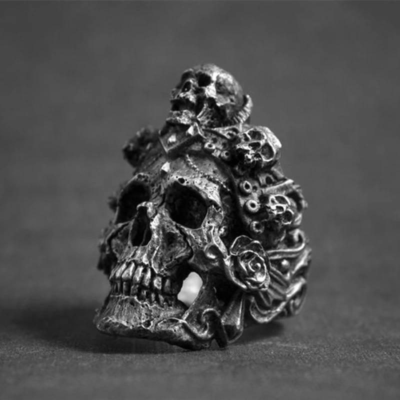 Santa Muerte Death Skull Ring 316L Stainless Steel Jewelry Titanium Steel Men Ring Punk Biker Rings
Santa Muerte Death Skull Ring 316L Stainless Steel Jewelry Titanium Steel Men Ring Punk Biker Rings
