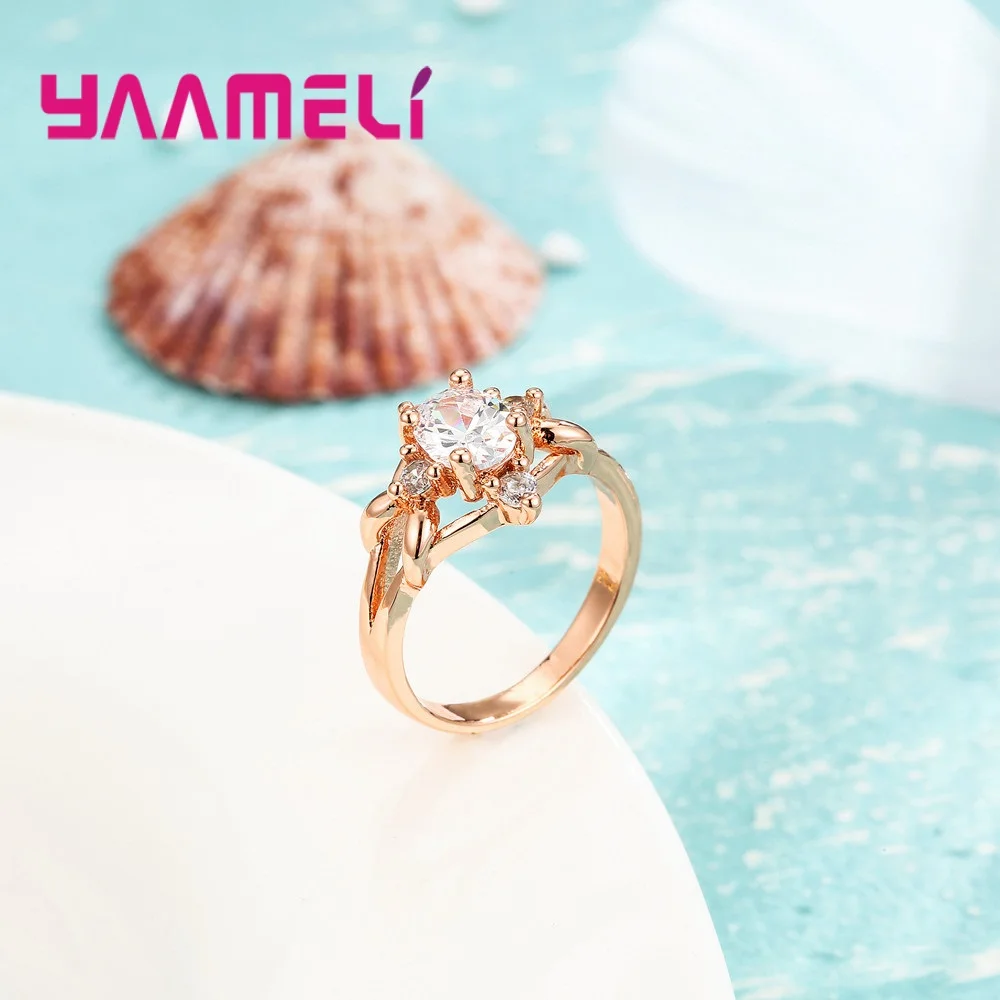 100% 925 Sterling Silver White Clear CZ Romantic Ring For Women Fashion Wedding Engagement Rose Gold Rings Big Sale
100% 925 Sterling Silver White Clear CZ Romantic Ring For Women Fashion Wedding Engagement Rose Gold Rings Big Sale