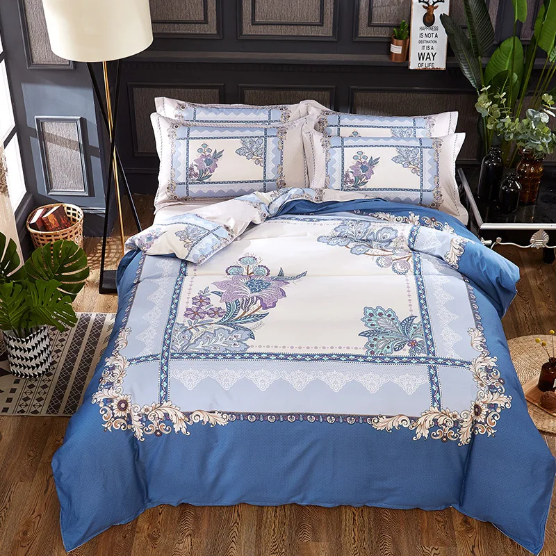 Luxury Classical Chinese Style Bedding Set 4pcs 100% Pima Cotton Blue and White Porcelain Duvet Cover Bed Sheet 2 Pillowcase
Luxury Classical Chinese Style Bedding Set 4pcs 100% Pima Cotton Blue and White Porcelain Duvet Cover Bed Sheet 2 Pillowcase