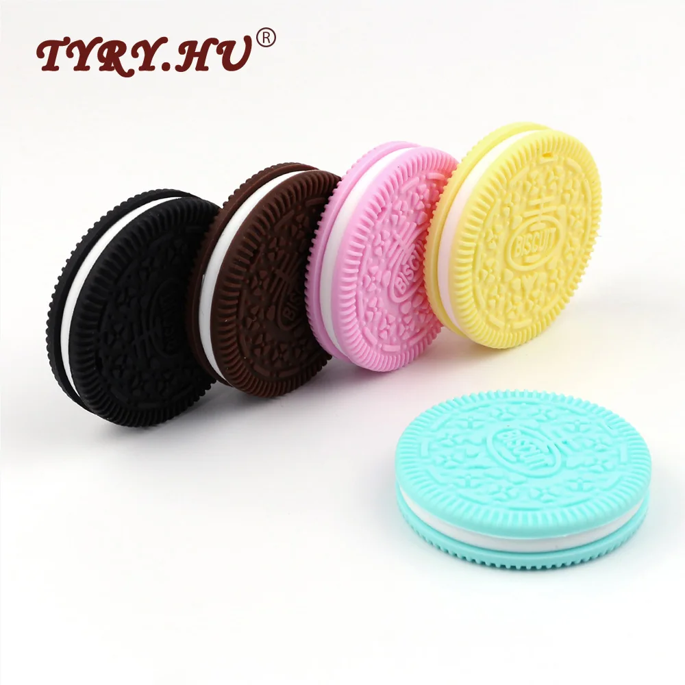 TYRY.HU 1pc Baby Silicone Teether Chocolate Biscuits Shaped BPA Free Food Grade Cookies Christmas Gifts Jewelry DIY Pendants
TYRY.HU 1pc Baby Silicone Teether Chocolate Biscuits Shaped BPA Free Food Grade Cookies Christmas Gifts Jewelry DIY Pendants
