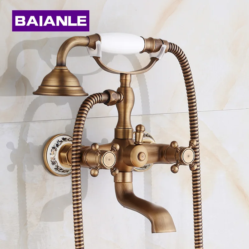 New Arrival In-Wall Shower Faucets with Ceramic Mixer Tap Antique Brass Bath Shower Faucet Set Bathtub Faucet
New Arrival In-Wall Shower Faucets with Ceramic Mixer Tap Antique Brass Bath Shower Faucet Set Bathtub Faucet