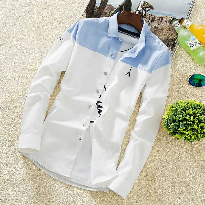2019 summer new men's Japanese floor stitching long-sleeved shirt handsome wild men's jacket
2019 summer new men's Japanese floor stitching long-sleeved shirt handsome wild men's jacket
