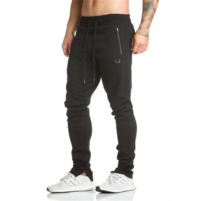 New Gym Men's Pants Joggers Skinny Fitness Sweatpants Embroidery Tights Sweatpants For Men Side Zipper Sheer Trousers Pants
New Gym Men's Pants Joggers Skinny Fitness Sweatpants Embroidery Tights Sweatpants For Men Side Zipper Sheer Trousers Pants