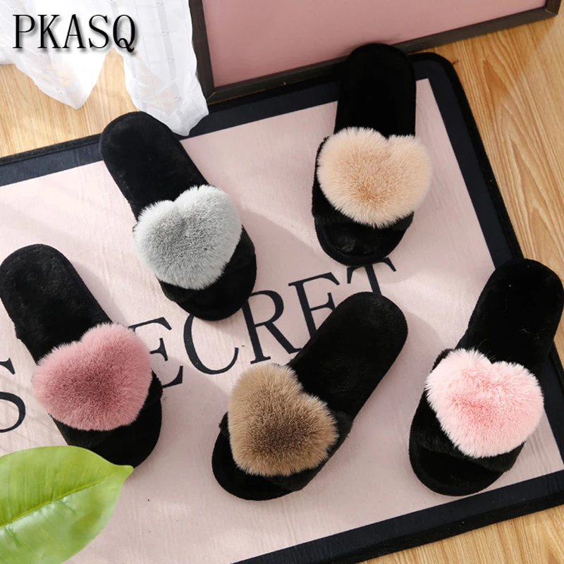 PKSAQ 2019 Women Winter Home Slippers Heart Fur Ladies Indoor Furry Slipper Autumn Warm Plush Shoes Cute Fluffy Slippers Woman
PKSAQ 2019 Women Winter Home Slippers Heart Fur Ladies Indoor Furry Slipper Autumn Warm Plush Shoes Cute Fluffy Slippers Woman
