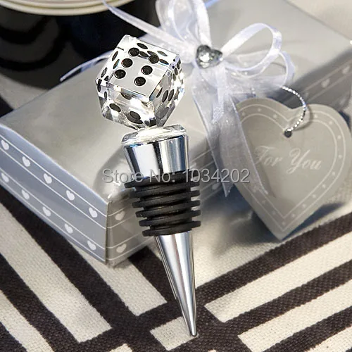 50pcs/lot+Unique Wedding Gift High Quality K9 Crystal Dice Bottle Stopper Bridal Shower Favors For Male Guests+FREE SHIPPING
50pcs/lot+Unique Wedding Gift High Quality K9 Crystal Dice Bottle Stopper Bridal Shower Favors For Male Guests+FREE SHIPPING