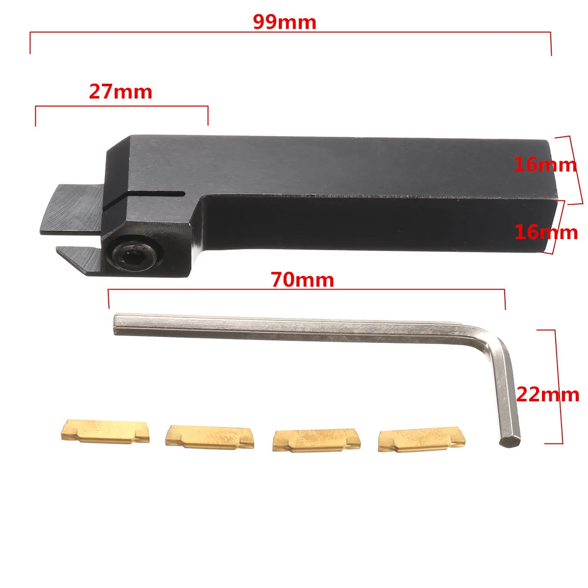 New 1Pc 100mm 4inch MGEHR1616-2 Lathe Turning Tool Holder Boring Bar with 4 Inserts Grooving Tool Holder Set
New 1Pc 100mm 4inch MGEHR1616-2 Lathe Turning Tool Holder Boring Bar with 4 Inserts Grooving Tool Holder Set