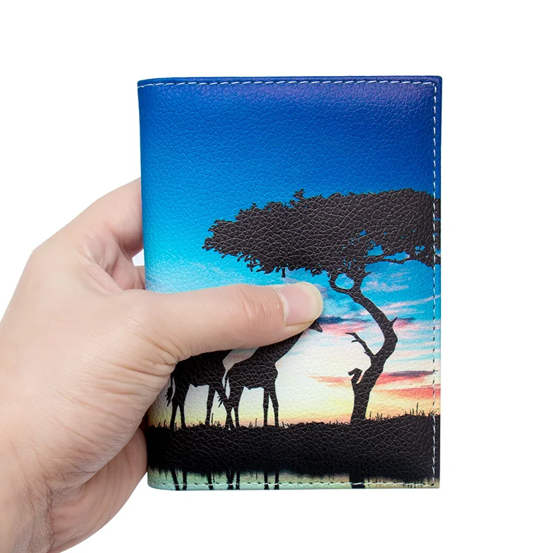 New Prairie nature pattern Complex and novel Passport Holder Built in RFID Blocking Protect personal information | Багаж и сумки
