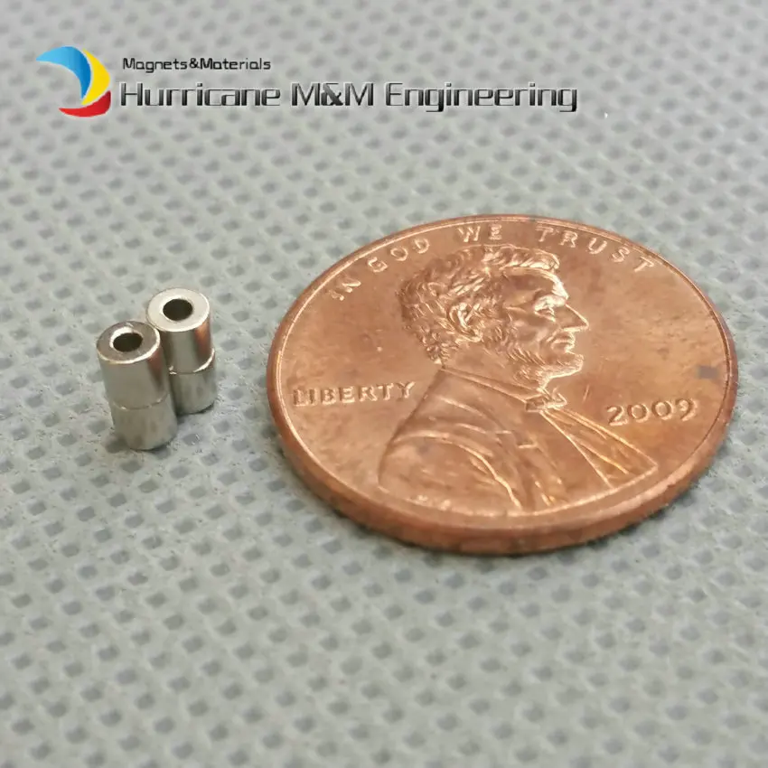 NdFeB Magnet Ring Dia. 2.6x1.1x2.5 mm Diametrically Magnetized N35H Rotor Neodymium Permanent Sensor Magnets 200pcs
NdFeB Magnet Ring Dia. 2.6x1.1x2.5 mm Diametrically Magnetized N35H Rotor Neodymium Permanent Sensor Magnets 200pcs