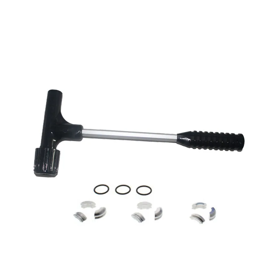 Five Pieces Dark Gray Color Impact Bullet Puller With Three Sets Of Collets
Five Pieces Dark Gray Color Impact Bullet Puller With Three Sets Of Collets