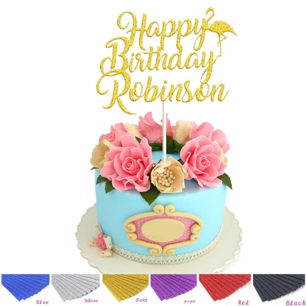 1pcs Personalized Custom Happy Birthday Name with Flamingo Cake Topper Kids 1st Birthday Party Cake Decoration
1pcs Personalized Custom Happy Birthday Name with Flamingo Cake Topper Kids 1st Birthday Party Cake Decoration