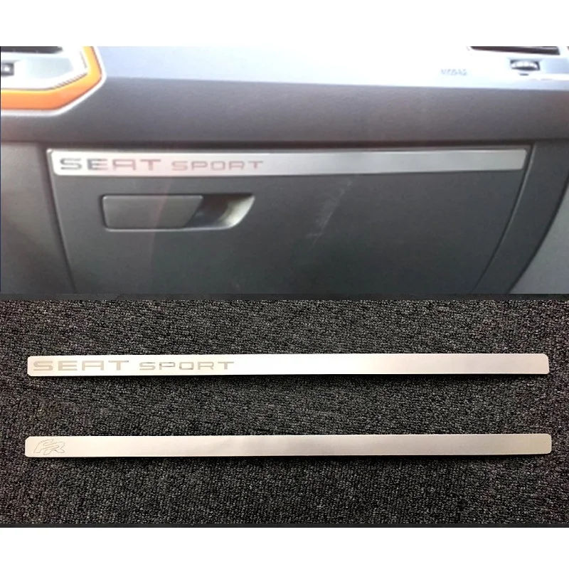 One Piece Stainless Steel Glove Compartment Strip Decorative Trim Sticker for SEAT LEON FR MK3 2012- Car Styling Accessories
One Piece Stainless Steel Glove Compartment Strip Decorative Trim Sticker for SEAT LEON FR MK3 2012- Car Styling Accessories