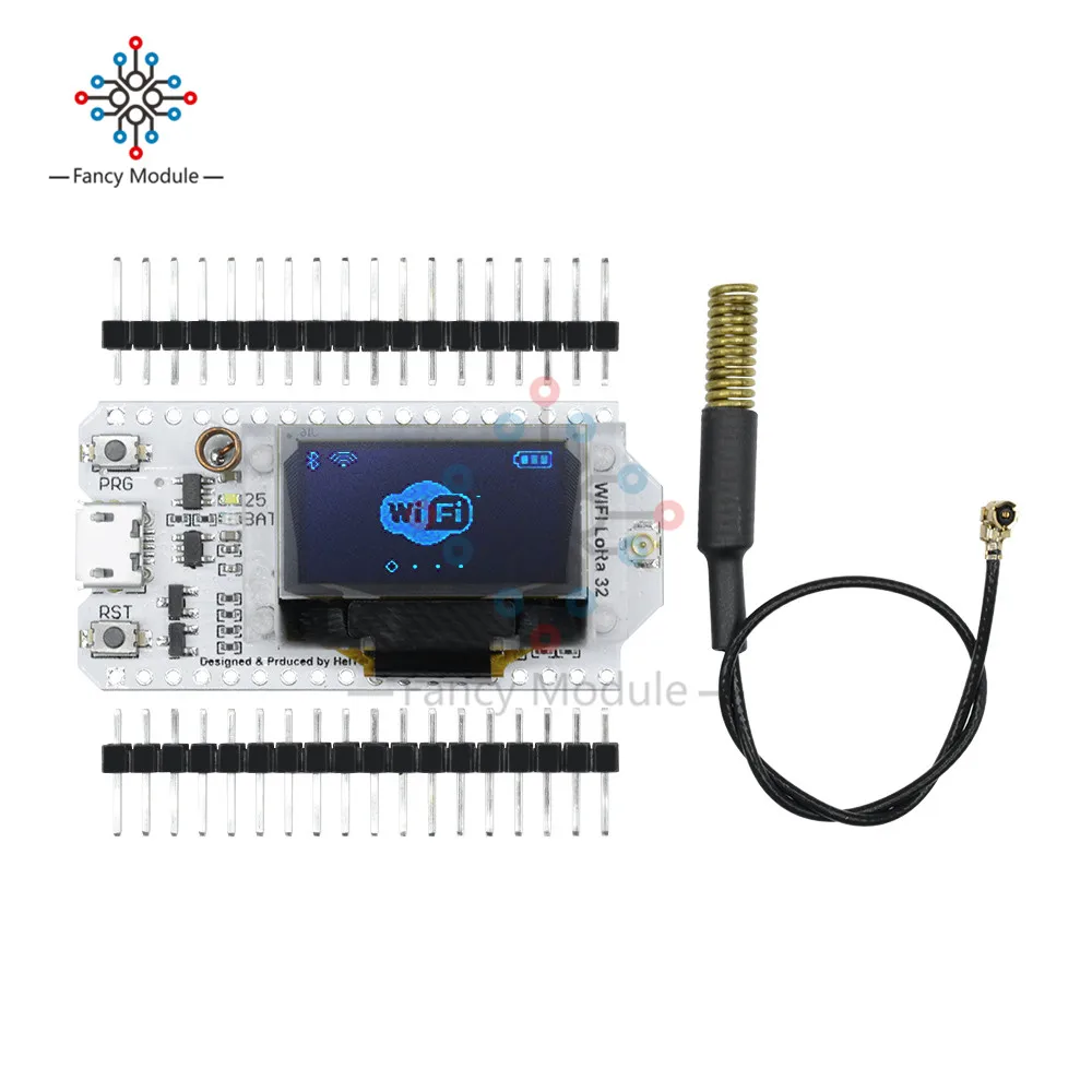 SX1278 LoRa ESP32 0.96 inch Blue OLED Display Bluetooth WIFI Lora Kit 32 Module Internet Development 433MHz 470MHz for Arduino
SX1278 LoRa ESP32 0.96 inch Blue OLED Display Bluetooth WIFI Lora Kit 32 Module Internet Development 433MHz 470MHz for Arduino