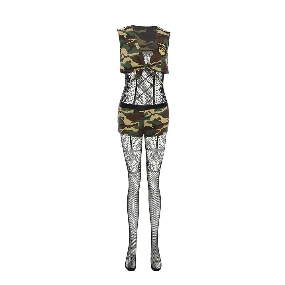 Halloween Women Army Costume Soldier Cosplay Sexy Police Woman Role Play Military Camouflage Masquerade Fancy Outfits 7007
Halloween Women Army Costume Soldier Cosplay Sexy Police Woman Role Play Military Camouflage Masquerade Fancy Outfits 7007