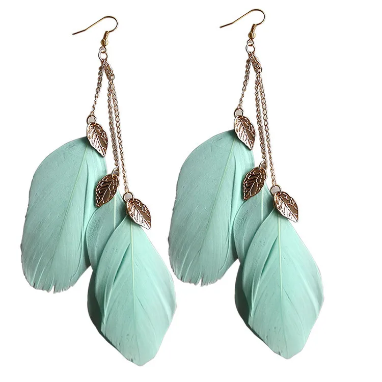 2021 Brand Quality Colors Rose Gold Colores leaf Feather Earrings Fashion Drop Long Earring For Women Gifts
2021 Brand Quality Colors Rose Gold Colores leaf Feather Earrings Fashion Drop Long Earring For Women Gifts