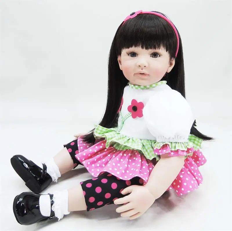 New product 24" reborn Baby Doll long hair Princess Girl Dolls Soft Silicone Babies Lifelike real dolls toy for girls bonecas
New product 24" reborn Baby Doll long hair Princess Girl Dolls Soft Silicone Babies Lifelike real dolls toy for girls bonecas