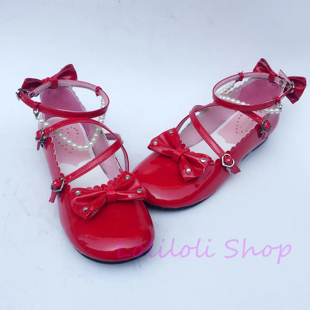 Princess sweet lolita shoes loliloli yoyo Japanese design custom big size red bright skin lace-up high boots an5131
Princess sweet lolita shoes loliloli yoyo Japanese design custom big size red bright skin lace-up high boots an5131