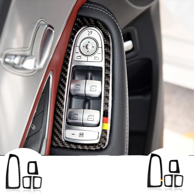 RRX For Mercedes C Class W205 GLC Carbon Fiber Stickers Window Lifting Switch Armrest Panel Trim C180 C200 Car Accessories
RRX For Mercedes C Class W205 GLC Carbon Fiber Stickers Window Lifting Switch Armrest Panel Trim C180 C200 Car Accessories