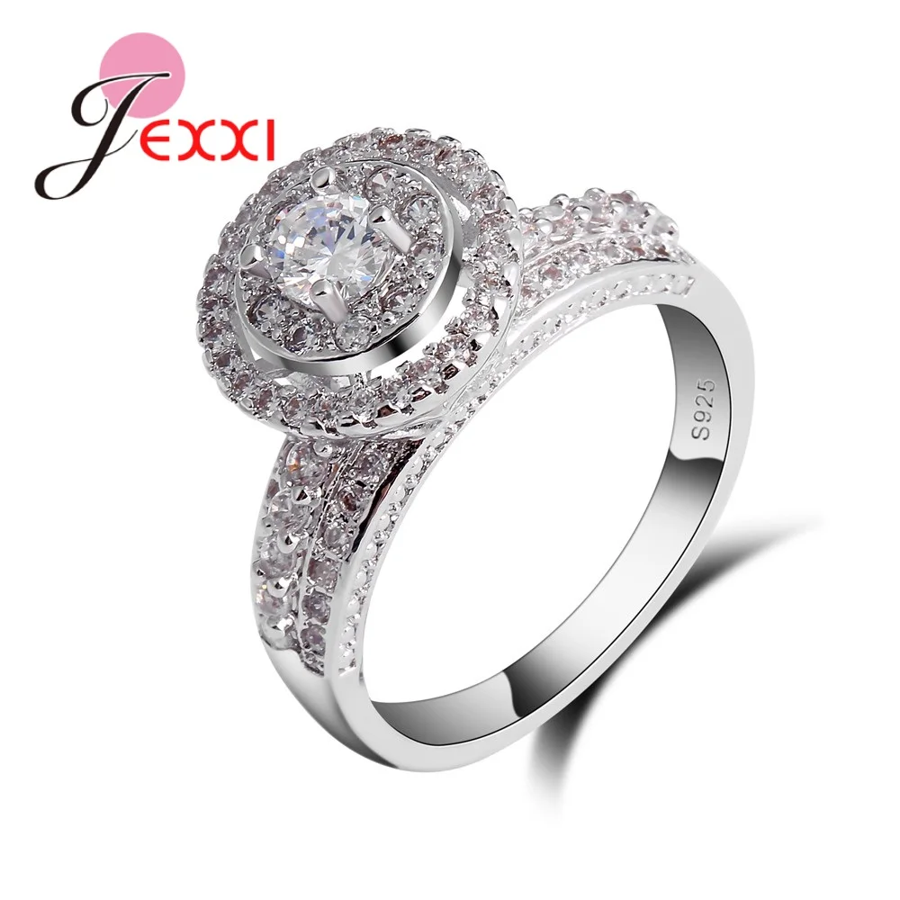 Luxury Clear CZ Crystal Rings Anel 925 Sterling Silver Round Wedding Rings For Women Handmade Jewelry Proposal Ring Female
Luxury Clear CZ Crystal Rings Anel 925 Sterling Silver Round Wedding Rings For Women Handmade Jewelry Proposal Ring Female