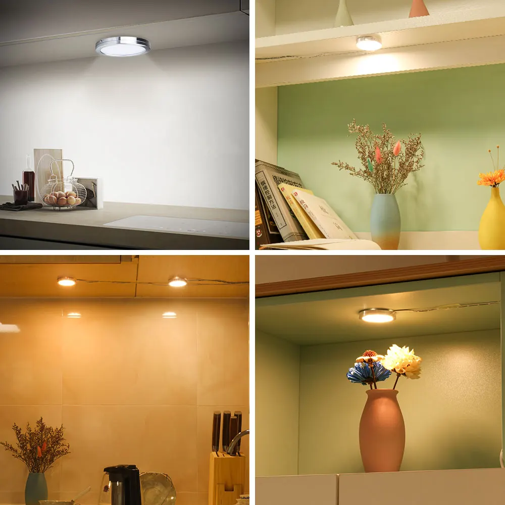 2.5W LED Cabinet Lights 6Pcs Under Counter Shelf Furniture Lighting Kitchen Cupboard Soft Light Illuminate Showcase Exhibition
2.5W LED Cabinet Lights 6Pcs Under Counter Shelf Furniture Lighting Kitchen Cupboard Soft Light Illuminate Showcase Exhibition