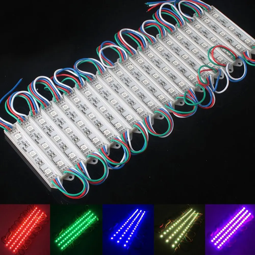 1000pcs 5050 3 LED Module light RGB Waterproof IP67 DC12V,LED channel letter High Brightness free shipping
1000pcs 5050 3 LED Module light RGB Waterproof IP67 DC12V,LED channel letter High Brightness free shipping