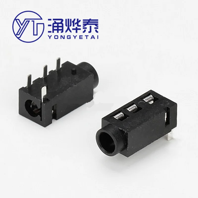 YYT 50PCS PJ-320D headphone jack 4pin plugin 3+1PIN 3.5MM audio jack interface female
YYT 50PCS PJ-320D headphone jack 4pin plugin 3+1PIN 3.5MM audio jack interface female