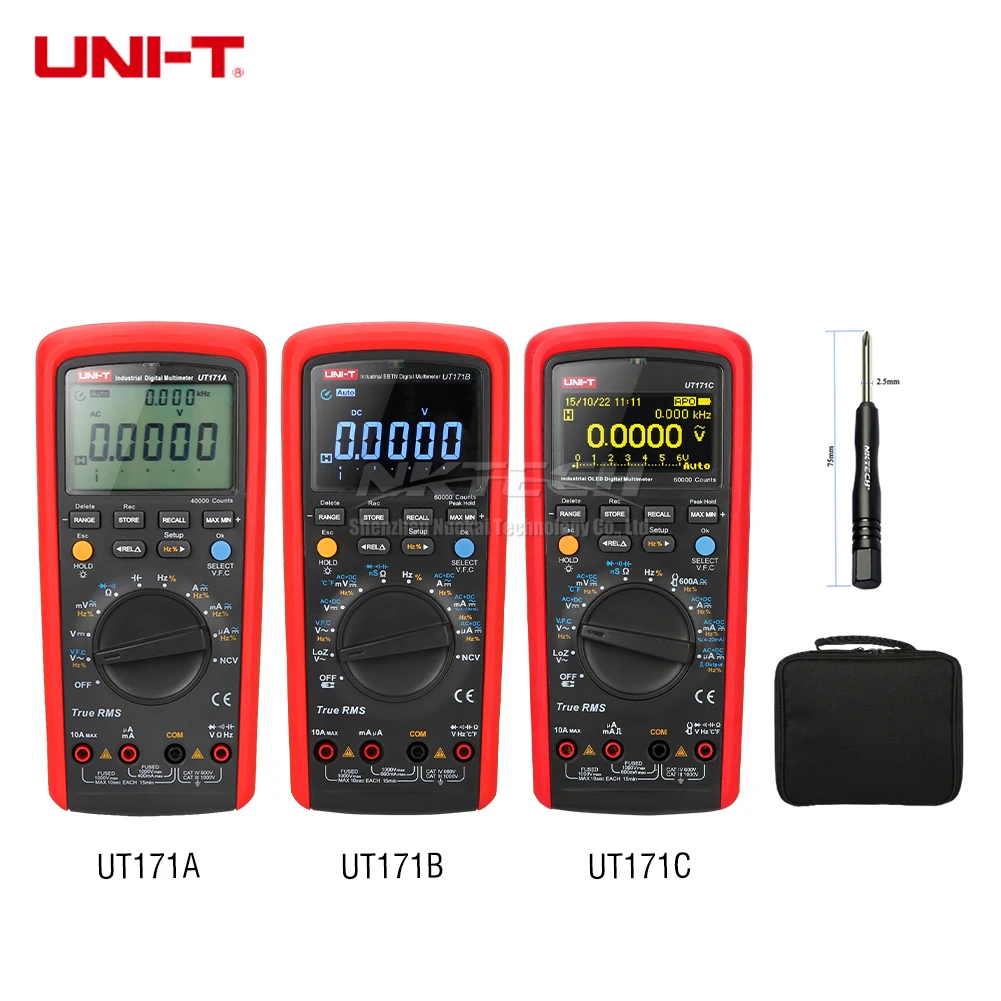 Цифровой мультиметр UT171A UT171B UT171C, для хранения данных, AC, DC, вольт, ампер, USB/Bluetooth, 100 кГц
Цифровой мультиметр UT171A UT171B UT171C, для хранения данных, AC, DC, вольт, ампер, USB/Bluetooth, 100 кГц