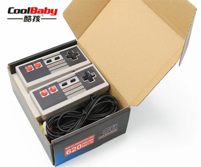 DHL 20pcs Mini TV Handheld Video Game Console For Nes Games with 620 classical Built-in Games PAL / NTSC With 2pcs gamepads
DHL 20pcs Mini TV Handheld Video Game Console For Nes Games with 620 classical Built-in Games PAL / NTSC With 2pcs gamepads