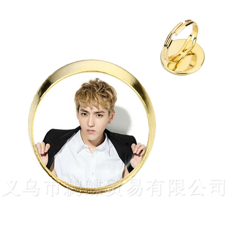 Hot KPOP EXO Rings Member Figure Silver/Golder Plated 2 Color Adjustable For Fans Support Jewelry | Украшения и аксессуары