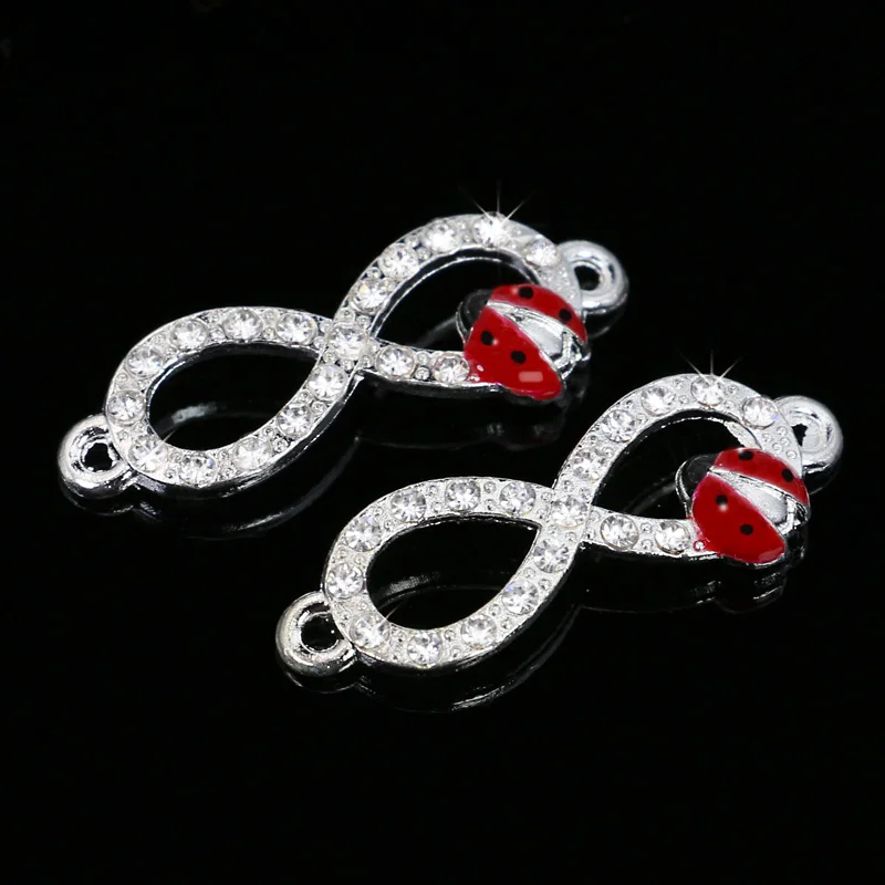 KJjewel Silver Plated Enamel Infinity Connector Pendants for Jewelry Making Accessories Craft DIY Handmade Jewelry Findings 6pcs
KJjewel Silver Plated Enamel Infinity Connector Pendants for Jewelry Making Accessories Craft DIY Handmade Jewelry Findings 6pcs