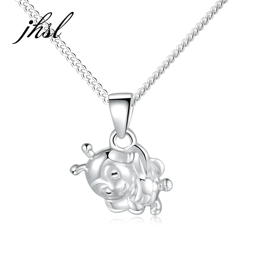 JHSL Brand Fine jewelry Real S925 Sterling Silver Girl Women Necklace & Mini Animal Bee Pendant Birthday gift
JHSL Brand Fine jewelry Real S925 Sterling Silver Girl Women Necklace & Mini Animal Bee Pendant Birthday gift
