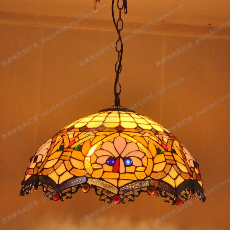 18-inch American Fashion Color Chandelier European Style Tiffanylamp Glass Lamps Bar Cafe retro nostalgia Lighting vintage light
18-inch American Fashion Color Chandelier European Style Tiffanylamp Glass Lamps Bar Cafe retro nostalgia Lighting vintage light