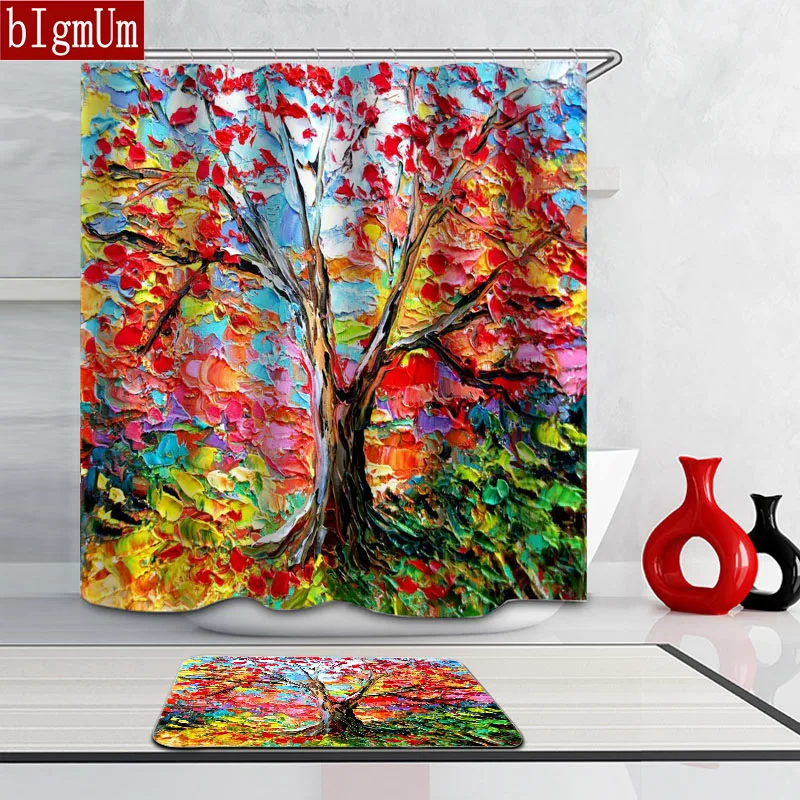 New Design Colorful Shower Curtains Family Tree Of Life Waterproof Bathroom Curtain Eco-friendly Bathtub Screen Shower Curtains
New Design Colorful Shower Curtains Family Tree Of Life Waterproof Bathroom Curtain Eco-friendly Bathtub Screen Shower Curtains