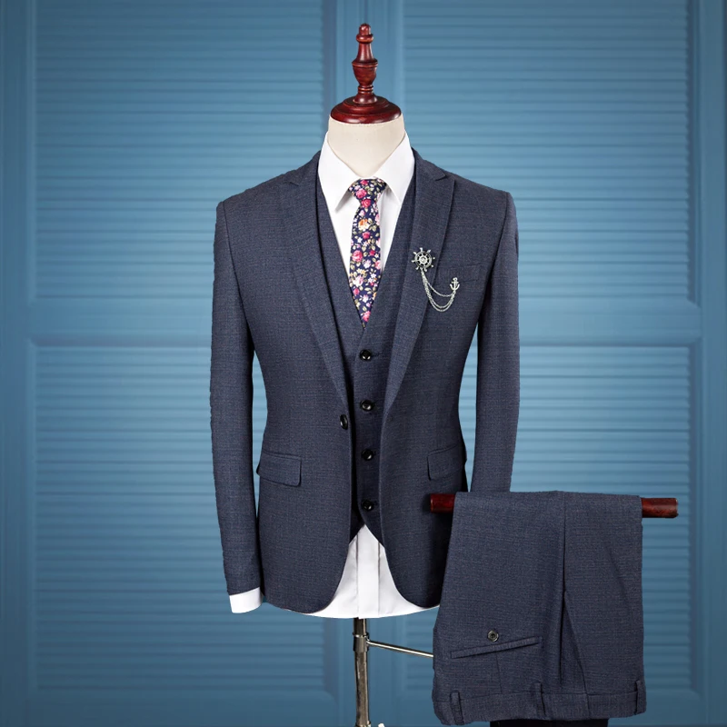 Loldeal 2018 Single button cotton and wool wedding suits men,blazer men,wedding dress,business men's suits (Jackets+Pants+vest)
Loldeal 2018 Single button cotton and wool wedding suits men,blazer men,wedding dress,business men's suits (Jackets+Pants+vest)