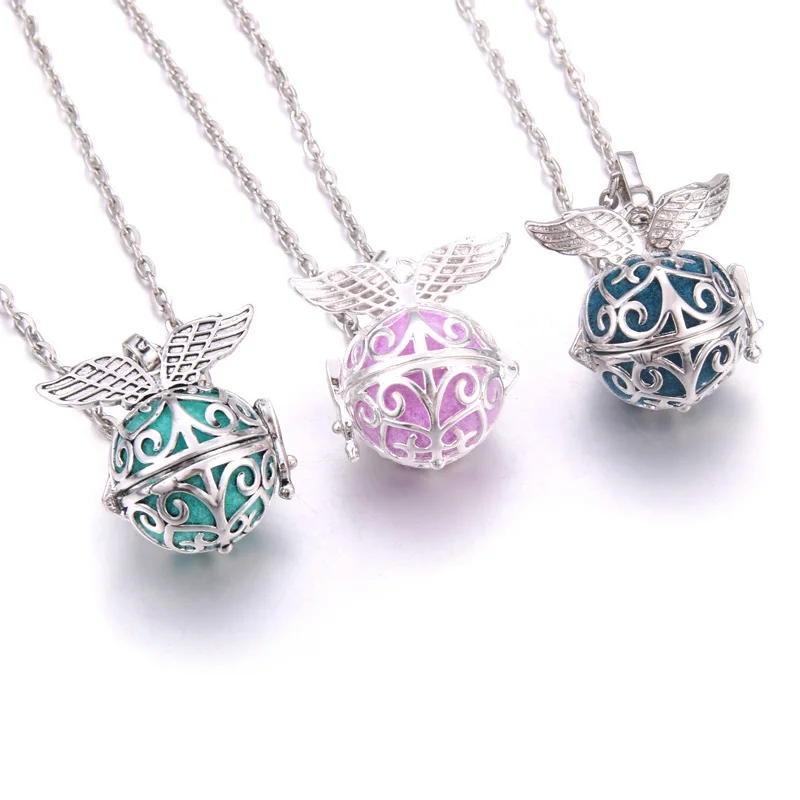 Angel & wing Aromatherapy lockets Perfume Aroma Diffuser necklace Essential Oils Diffuser cage Pendant Necklace fashion jewelry
Angel & wing Aromatherapy lockets Perfume Aroma Diffuser necklace Essential Oils Diffuser cage Pendant Necklace fashion jewelry