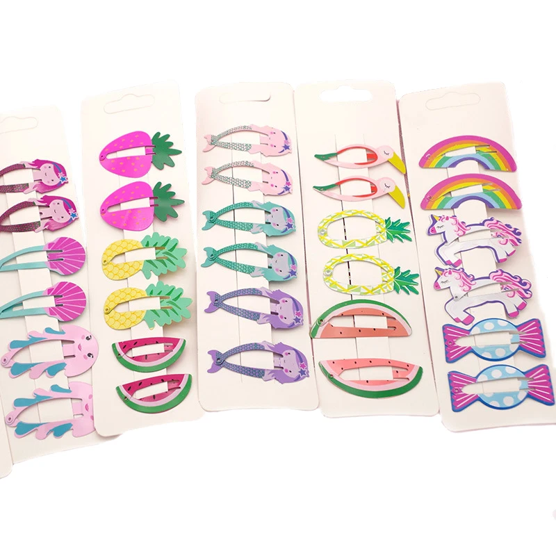 6Pcs/Set New Kids Hair Accessories Fruit Pineapple Hairpins Children Paint BB Clip Girls Cute Cartoon Mermaid Rainbow Hair Clips
6Pcs/Set New Kids Hair Accessories Fruit Pineapple Hairpins Children Paint BB Clip Girls Cute Cartoon Mermaid Rainbow Hair Clips