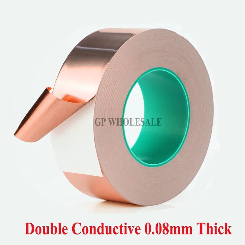 20mm*30M*0.08mm thick Single Glue, Two Face Conductive Copper Electromagnetic wave shield Foil Tape fit for Cellphone, PDA
20mm*30M*0.08mm thick Single Glue, Two Face Conductive Copper Electromagnetic wave shield Foil Tape fit for Cellphone, PDA