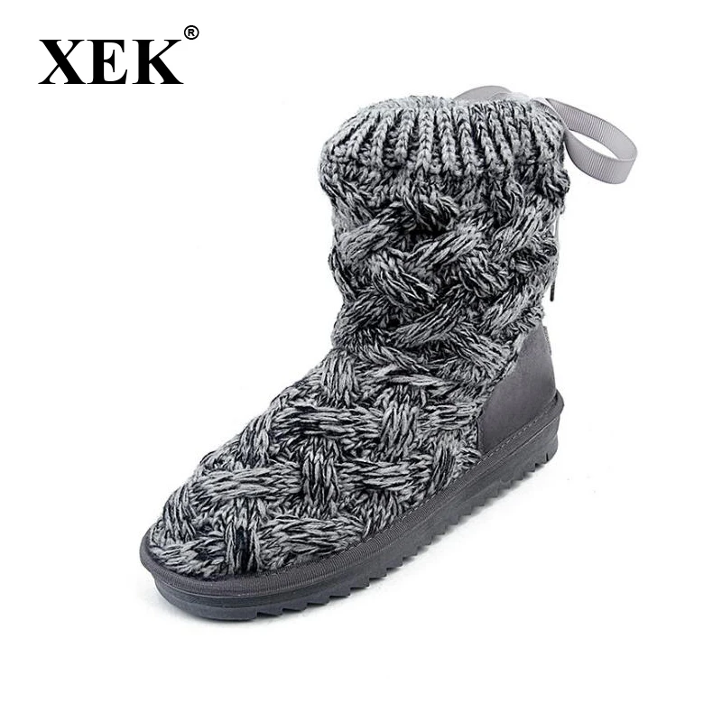 Креативные женские зимние сапоги XEK, Корейская резиновая Вязаная Шерстяная линия, зимние высокие серые сапоги Wyq254
Креативные женские зимние сапоги XEK, Корейская резиновая Вязаная Шерстяная линия, зимние высокие серые сапоги Wyq254
