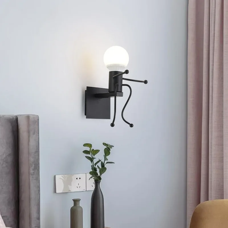 E27 Button Home Decoration LED Lights 220V Personality Creative Iron Wall Lamp Corridor Robot Lamp Living Room Decoration
E27 Button Home Decoration LED Lights 220V Personality Creative Iron Wall Lamp Corridor Robot Lamp Living Room Decoration