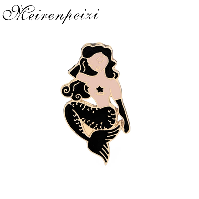 Tattoo Style Black Woman Goth Mergirl Enamel Pin Ocean Lapel Pin Badge Jewelry Cloisonne Backpack Button Brooches
Tattoo Style Black Woman Goth Mergirl Enamel Pin Ocean Lapel Pin Badge Jewelry Cloisonne Backpack Button Brooches
