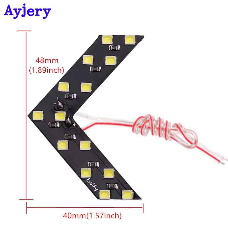 AYJERY 2X Универсальная автомобильная панель со стрелками белый желтый красный 1210 14