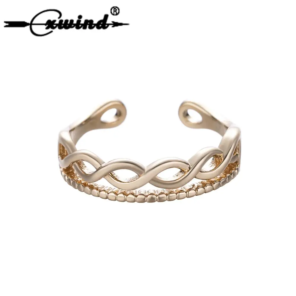 Cxwind Fashion Love Rings Jewelry Punk Infinity Ring with Twisted Line Engagement Promise Rings for Women Female Gift
Cxwind Fashion Love Rings Jewelry Punk Infinity Ring with Twisted Line Engagement Promise Rings for Women Female Gift