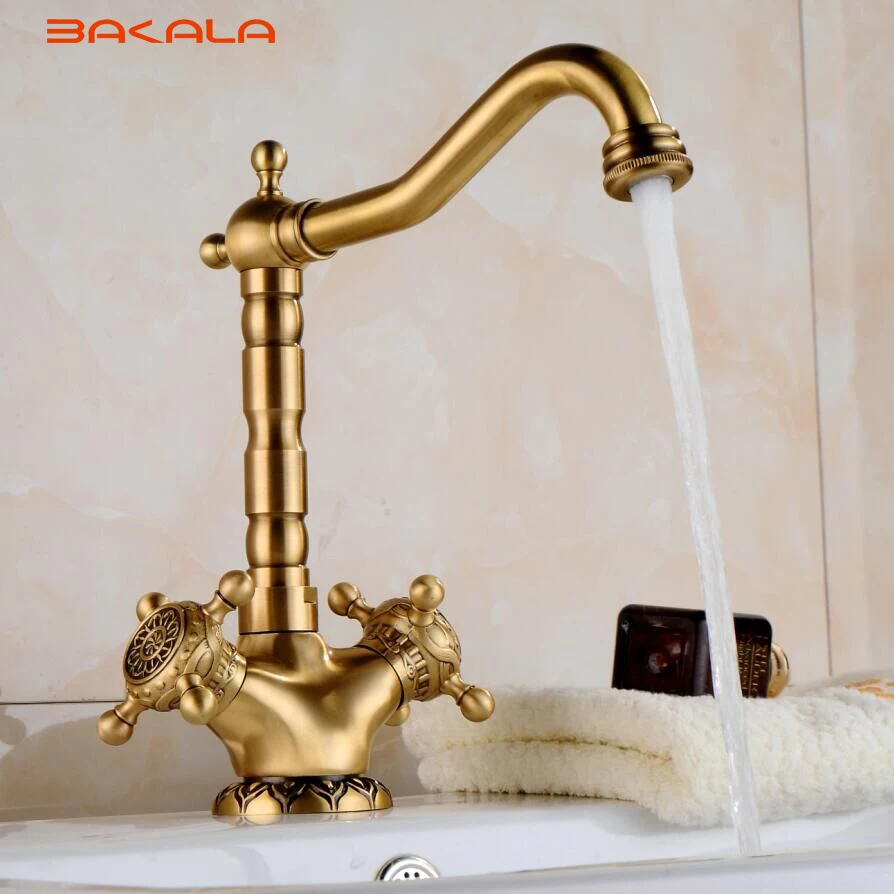 New Arrival Tall Faucet Vintage Style Bathroom Basin Sink Faucet Antique Brass MixerTap Dual Handles Deck Mounted CA9902
New Arrival Tall Faucet Vintage Style Bathroom Basin Sink Faucet Antique Brass MixerTap Dual Handles Deck Mounted CA9902