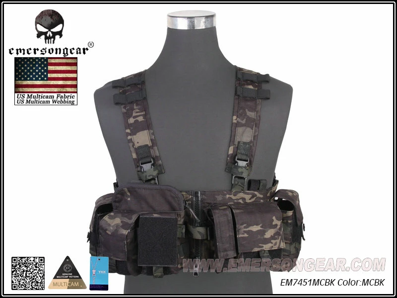 EMERSON UW Gen V Split Front Chest Rig Vest Airsoft Military Combat Vest EM7451Multicam Black
EMERSON UW Gen V Split Front Chest Rig Vest Airsoft Military Combat Vest EM7451Multicam Black