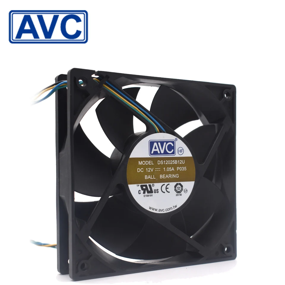 Для AVC DS12025B12U 12025 120 мм 12 В 1.05A PWM вентилятор охлаждения большого объема воздуха в корпусе 10 шт./лот
Для AVC DS12025B12U 12025 120 мм 12 В 1.05A PWM вентилятор охлаждения большого объема воздуха в корпусе 10 шт./лот