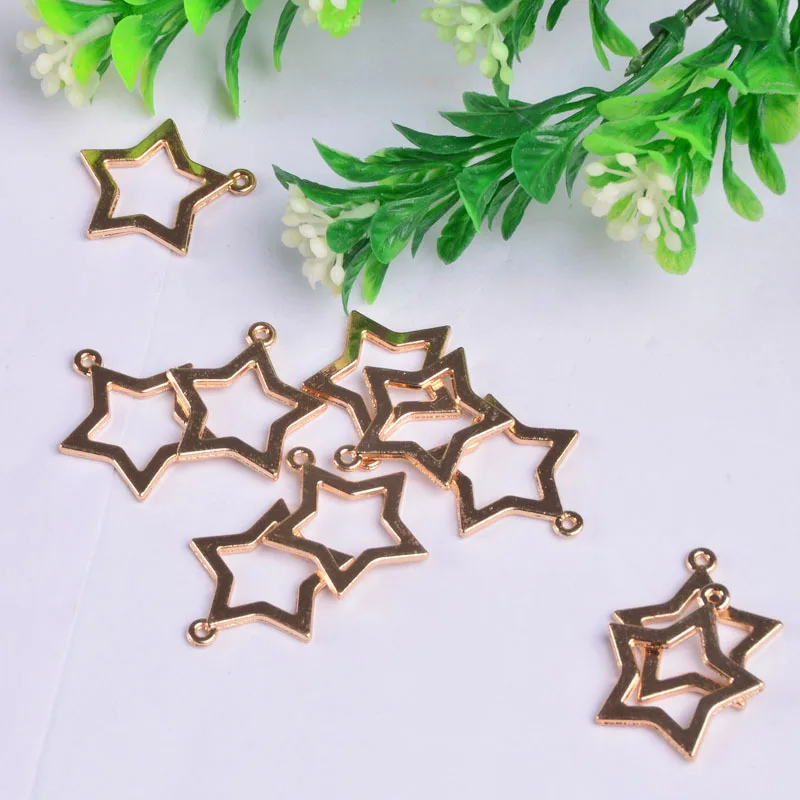 50pcs/lot Free shipping hollow shine star charm pendant 15pcs 20*22mm fit bracelet necklace diy metal jewelry making
50pcs/lot Free shipping hollow shine star charm pendant 15pcs 20*22mm fit bracelet necklace diy metal jewelry making