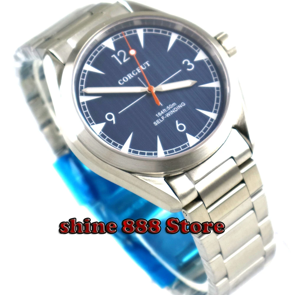 brushed 41mm corgeut blue dial Stainless Steel strap Sapphire Glass automatic mens Watch
brushed 41mm corgeut blue dial Stainless Steel strap Sapphire Glass automatic mens Watch