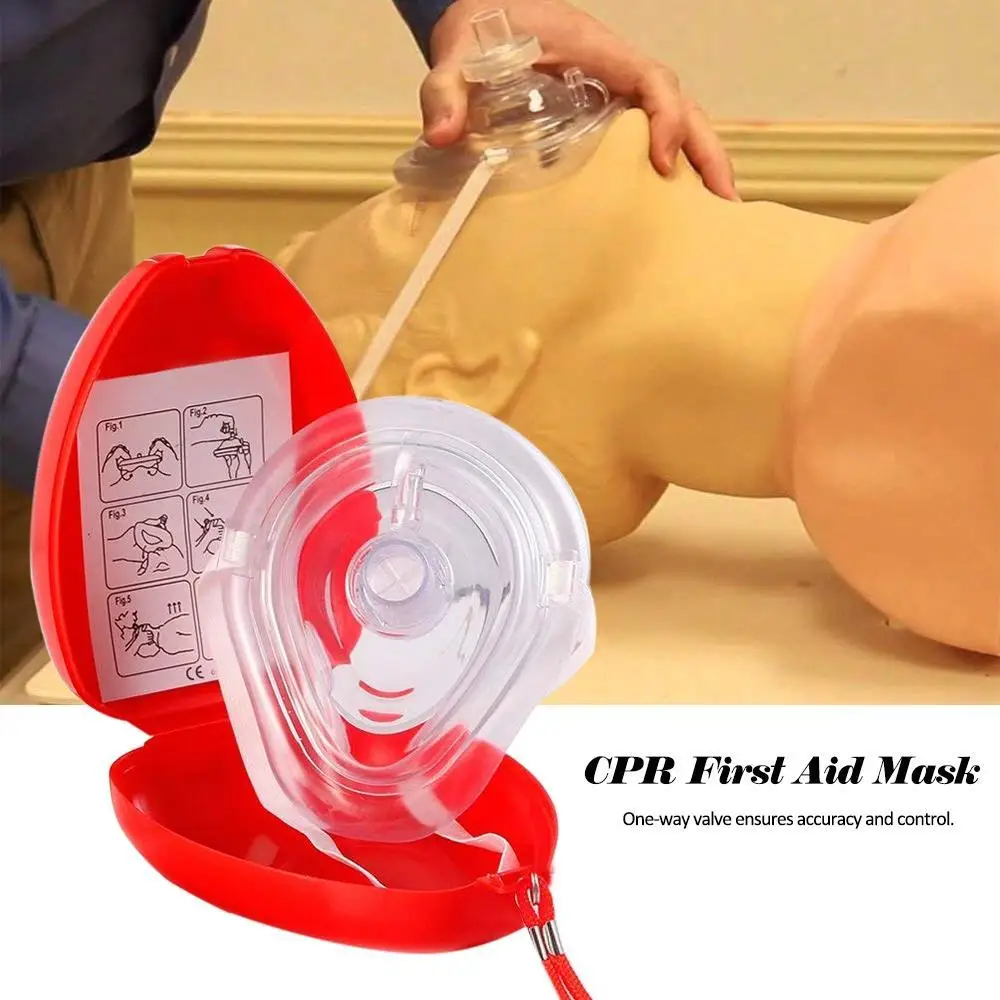 Профессиональная Первая помощь CPR спасательная дыхательная маска Карманный