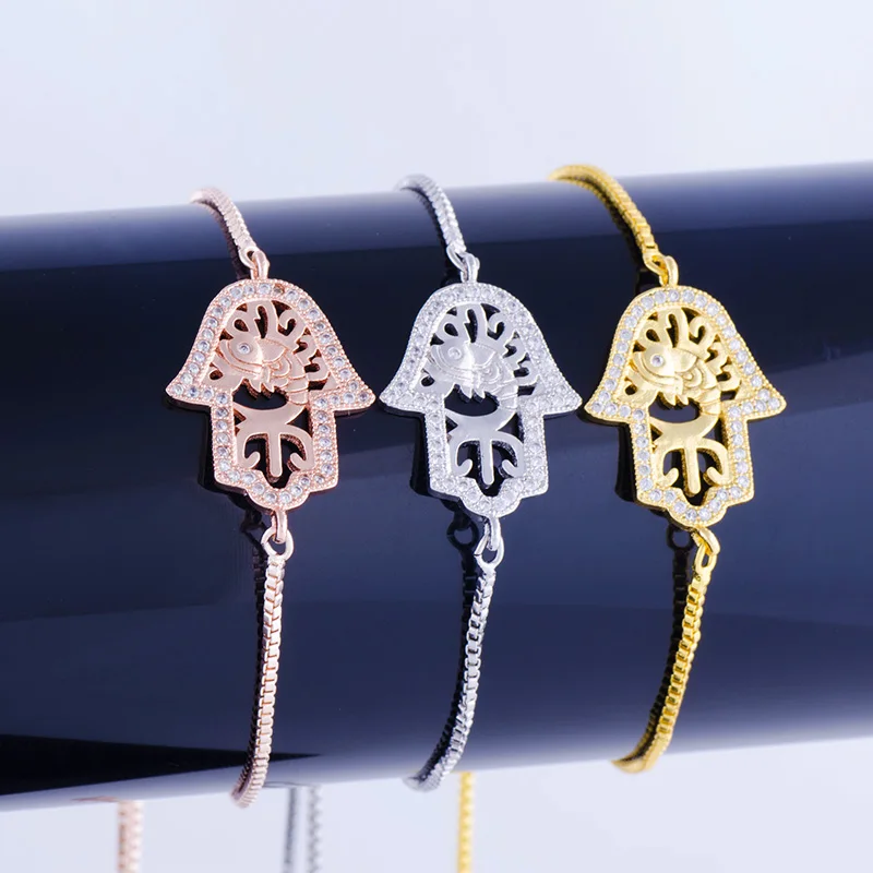 Classic Copper Micro Pave Square Chain Bracelet Charm Zircon Crystal Palm Hamsa Friendship Bracelets Handmade Armbanden Jewelry
Classic Copper Micro Pave Square Chain Bracelet Charm Zircon Crystal Palm Hamsa Friendship Bracelets Handmade Armbanden Jewelry