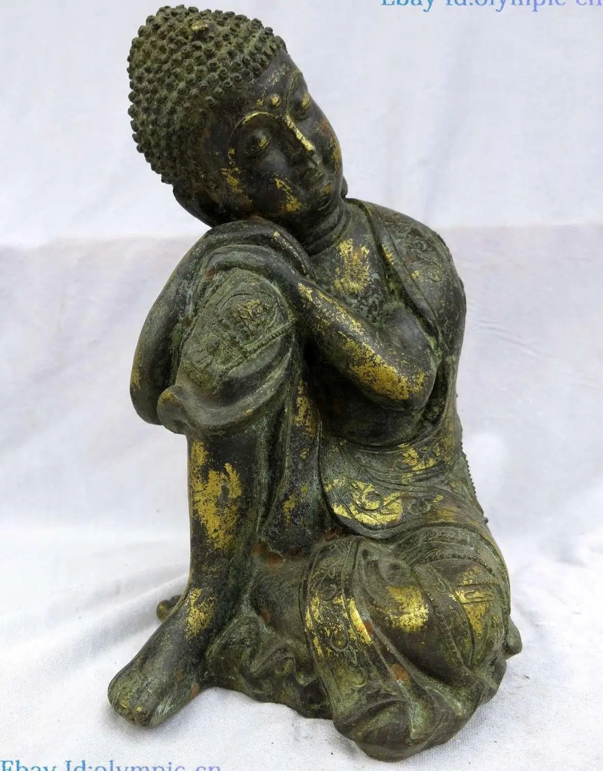 10" China bronze gild sculpture buddhism many buddha on Meditating Buddha Statue
10" China bronze gild sculpture buddhism many buddha on Meditating Buddha Statue