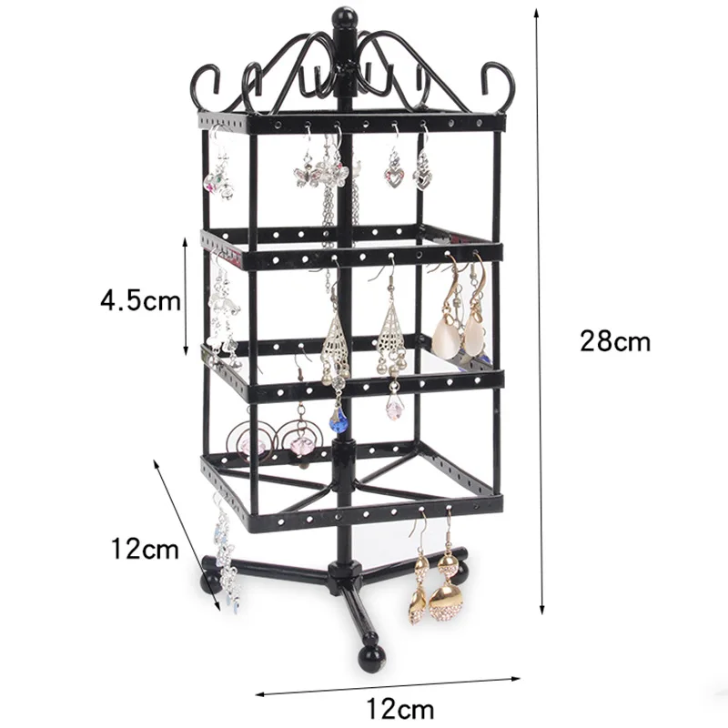 TONVIC White/Black Rotating Metal Earring Display Stand Holder Rack For 128 Holes
TONVIC White/Black Rotating Metal Earring Display Stand Holder Rack For 128 Holes